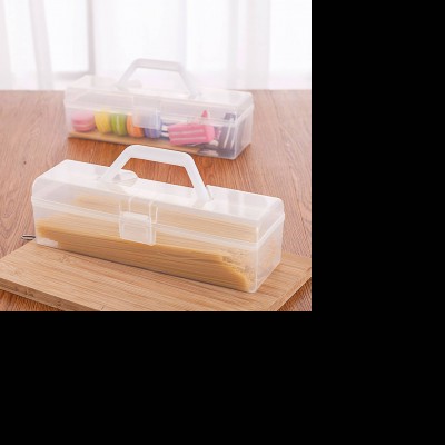 Hot Sale Plastic Tools Organizer Clear Pp Storage Box With Handle