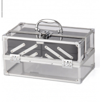 Factory Acrylic Beauty Box Portable Travel Makeup Aluminum Vanity Box