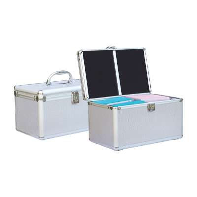 Aluminium Flight Carry Case Tool CD case Storage Box with foam