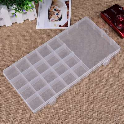 21 Grids Transparent Storage Case Box Clear Beads Display Jewelry Boxes