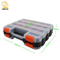 Chinese Ningbo oem factory multifunction transparent plastic storage tool case 320*270*80mm