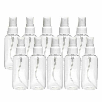 30ml 50ml 100ml 200ml Travel Outdoor Recycled Cosmetic Mist Spray Bottle Empty Round Mini PET Plastic Spray Bottle